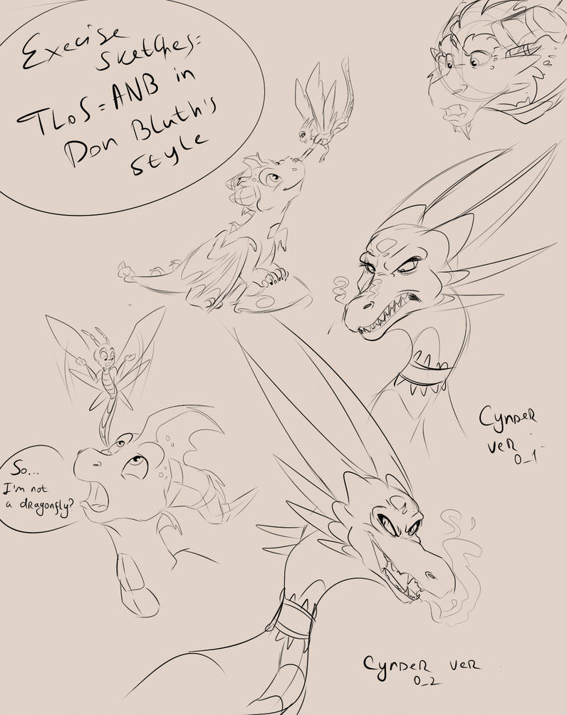 796x1004 Tlos In Don Bluth's Style - Don Bluth Drawings