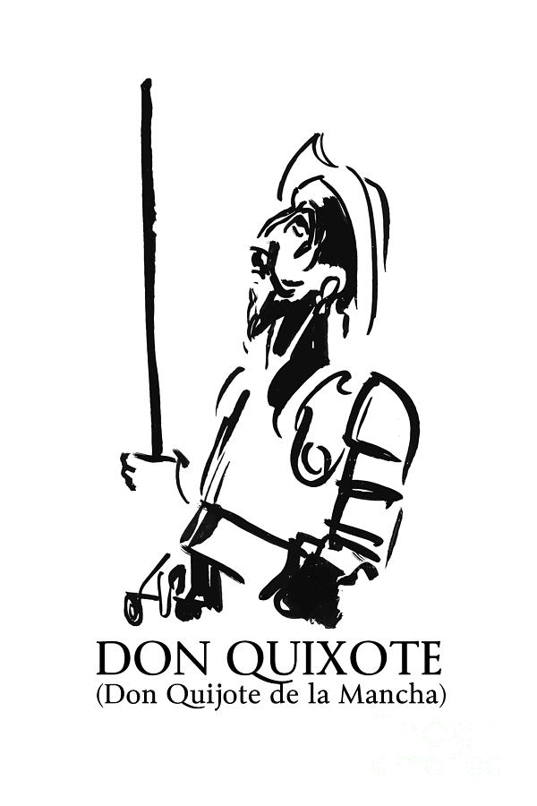 600x900 Don Quixote Drawing - Don Quixote Drawing