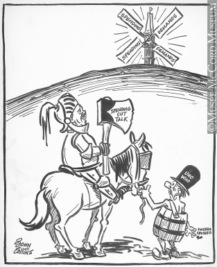 313x385 Don Quixote Fleming Drawing, Cartoon John - Don Quixote Drawing