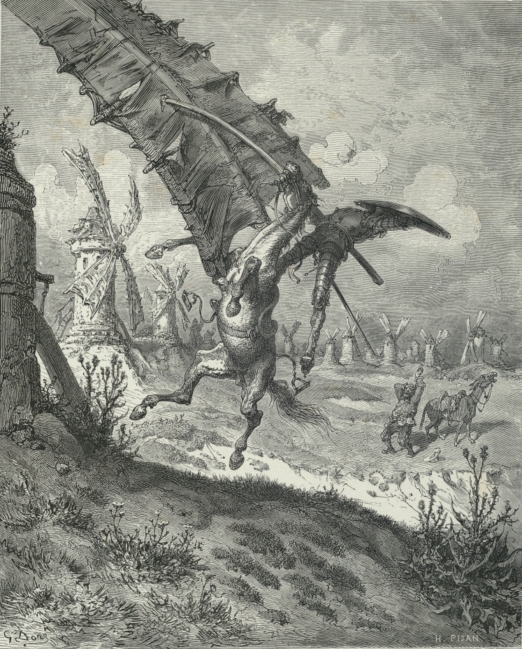 747x928 Picturing Don Quixote - Don Quixote Drawing