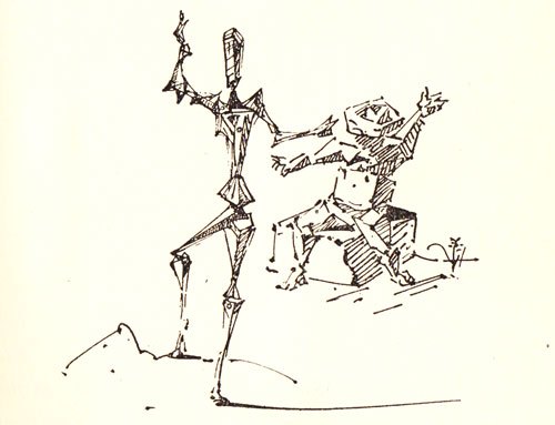 500x383 Salvador Illustrates Don Quixote Brain Pickings - Don Quixote Drawing