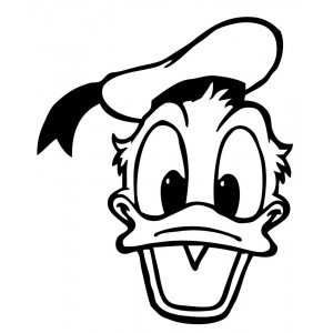 300x300 donald duck cartoon character vinyl stickers - Donald Duck Cartoon Drawing
