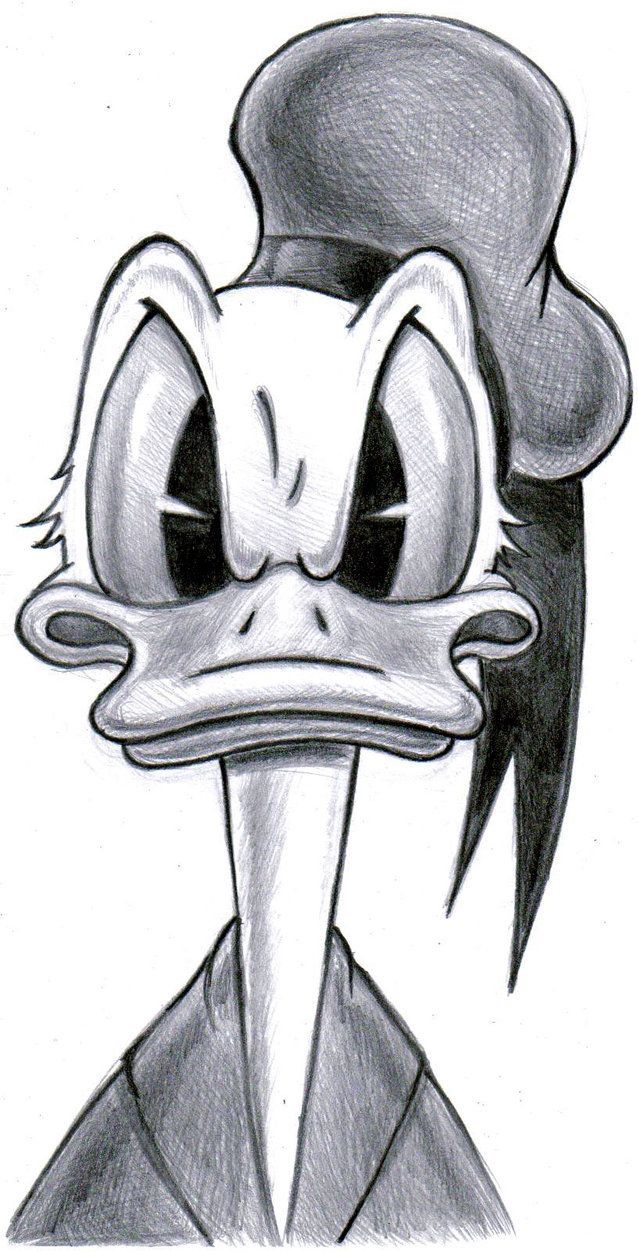 638x1251 how to draw cartoon donald duck - Donald Duck Cartoon Drawing