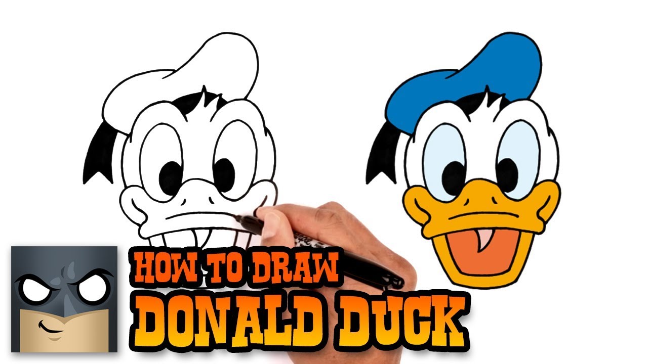 1280x720 how to draw donald duck - Donald Duck Cartoon Drawing