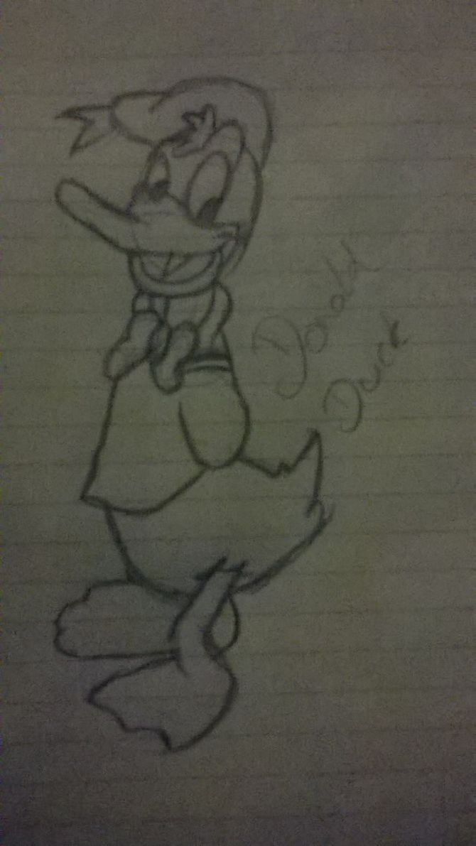 670x1191 how to draw donald duck steps - Donald Duck Cartoon Drawing