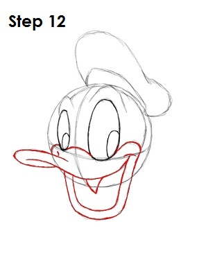 300x388 how to draw donald duck - Donald Duck Cartoon Drawing