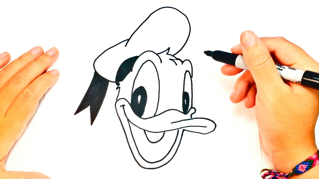 1280x720 how to draw donald duck donald duck easy draw tutorial - Donald Duck Drawing