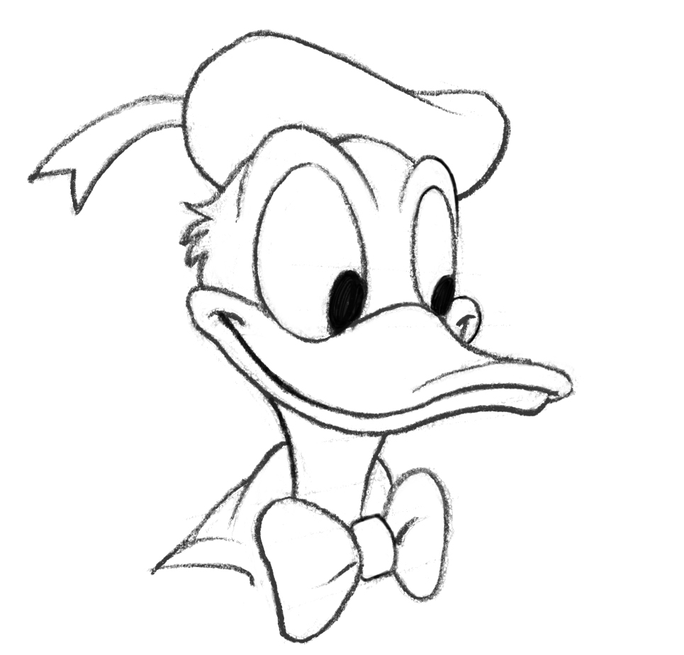 965x925 Donald Duck Art Drawing Skill - Donald Duck Drawing
