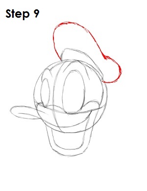 300x388 how to draw donald duck - Donald Duck Drawing Step By Step