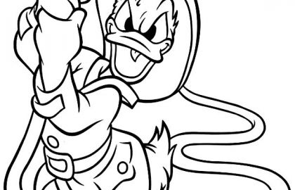 420x270 Donald Duck Coloring Pages To Print For Free Luxury Line Drawing - Donald Duck Line Drawing