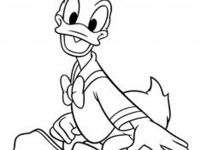 640x480 Drawn Donald Duck Line - Donald Duck Line Drawing