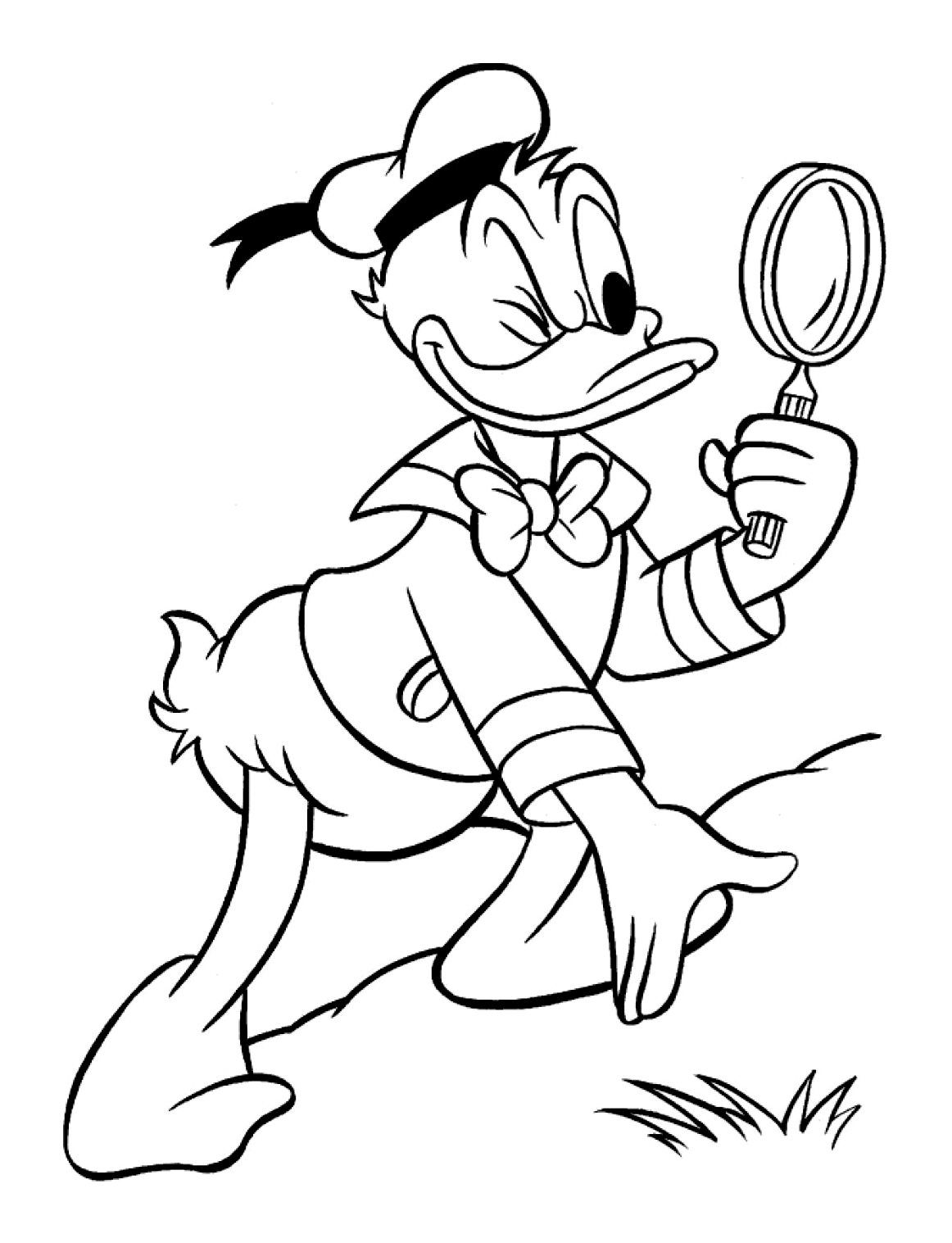1162x1517 Donald Duck - Donald Duck Line Drawing