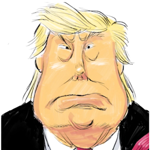 300x300 Drawing Trump - Donald Trump Drawing