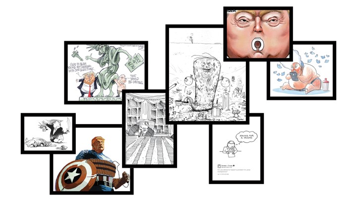 720x405 how do you draw donald trump in a cartoon - Donald Trump Easy Drawing