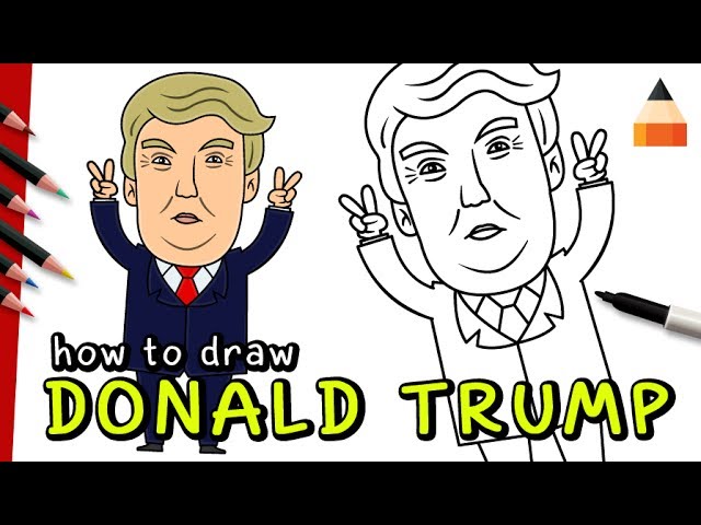 Donald Trump Easy Drawing at PaintingValley.com | Explore collection of ...