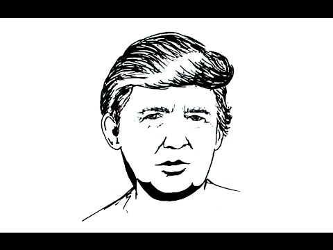480x360 how to draw donald trump - Donald Trump Easy Drawing