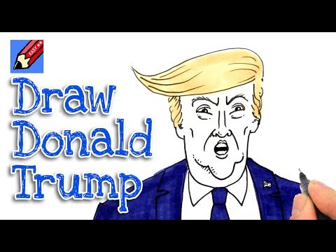 Donald Trump Easy Drawing at PaintingValley.com | Explore collection of ...