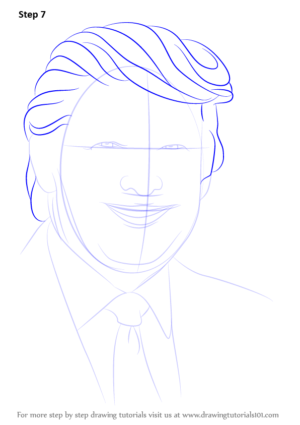 Donald Trump Easy Drawing At Paintingvalley.com 