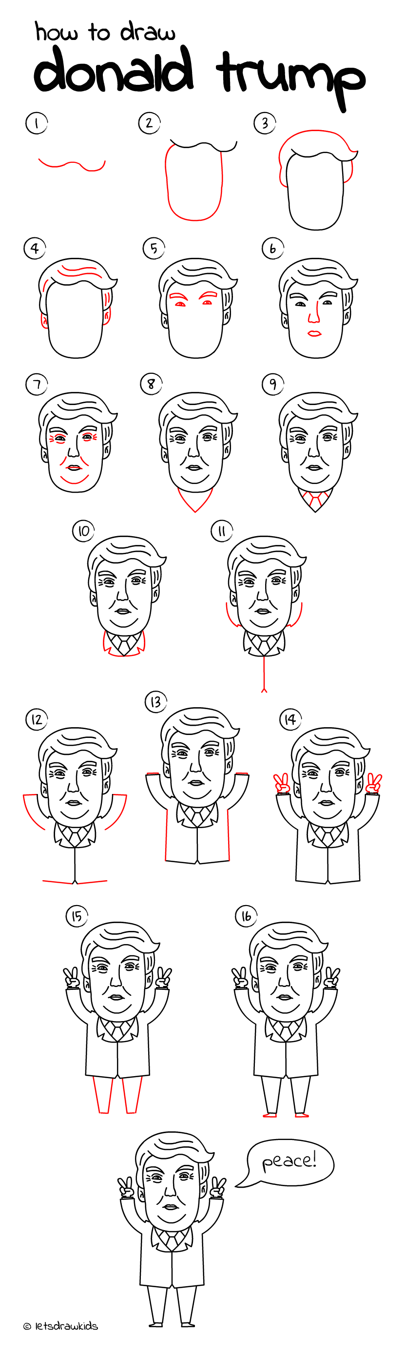 831x2776 How To Draw Drawings - Donald Trump Easy Drawing