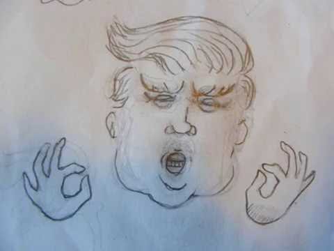 480x360 draw donald trump in seconds ! - Donald Trump Easy Drawing