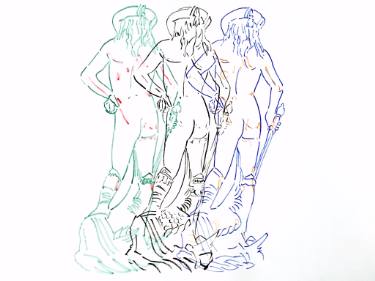 375x281 donatello drawings for sale saatchi art - Donatello Drawings