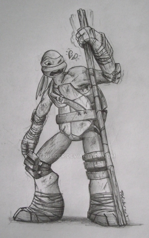 600x961 donatello tmnt show - Donatello Drawings