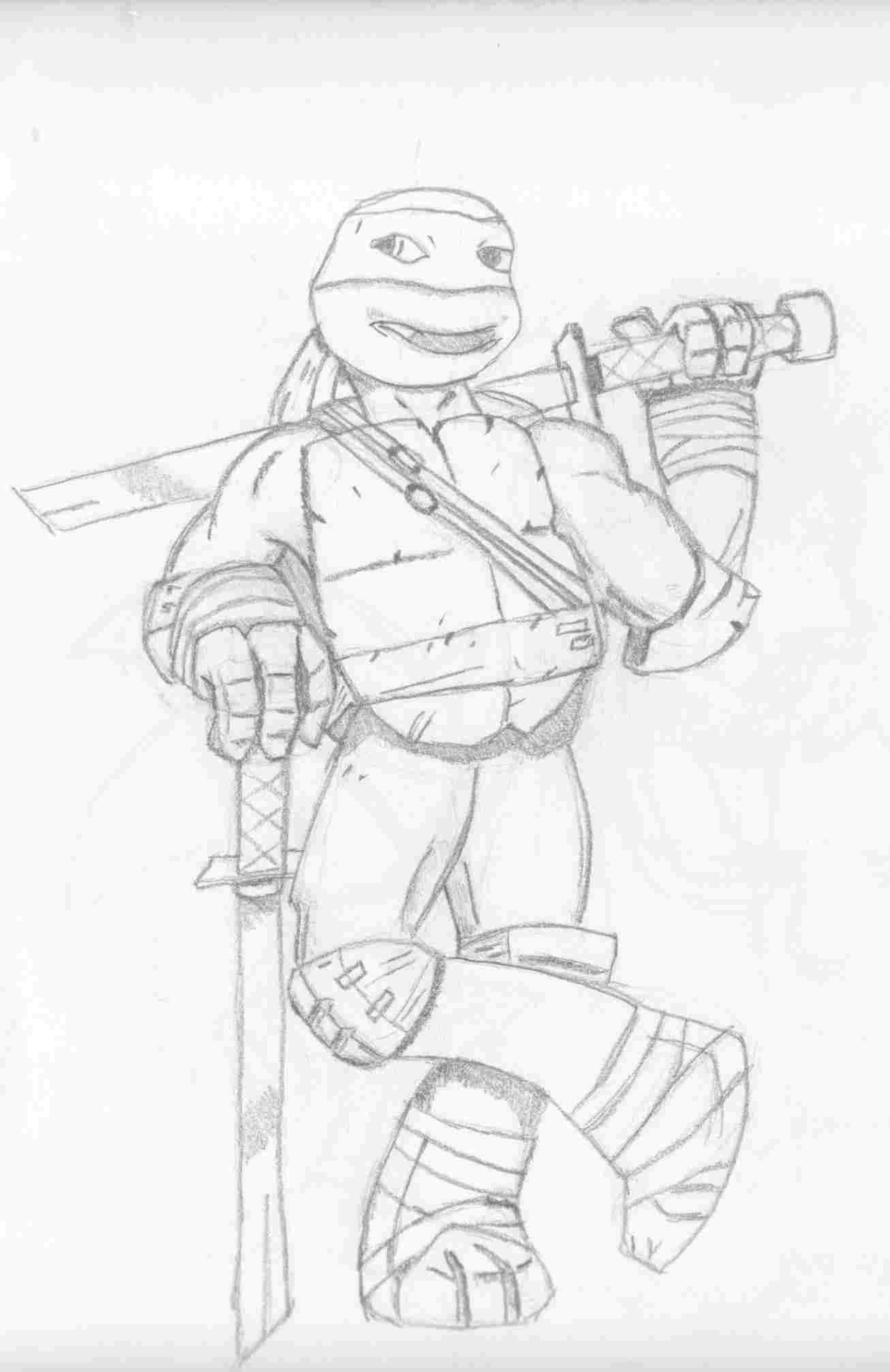 1306x2014 drawings of ninja turtles - Donatello Ninja Turtle Drawing