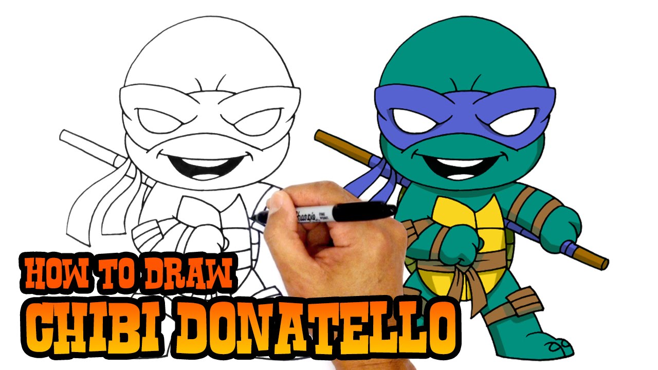 1280x720 how to draw donatello teenage mutant ninja turtles - Donatello Ninja Turtle Drawing
