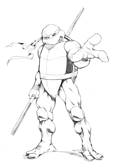 Donatello Ninja Turtle Drawing at PaintingValley.com | Explore ...