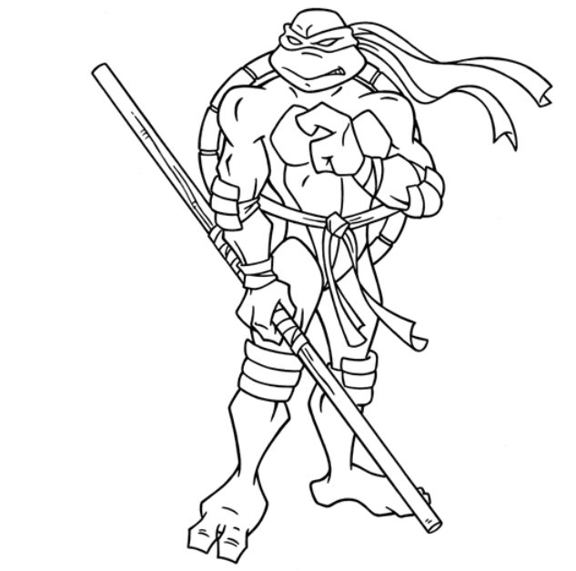 Donatello Ninja Turtle Drawing at PaintingValley.com | Explore ...