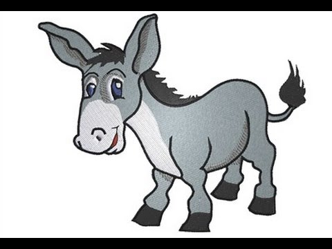 480x360 Drawing And Coloring With Numbers For Kids - Donkey Drawing