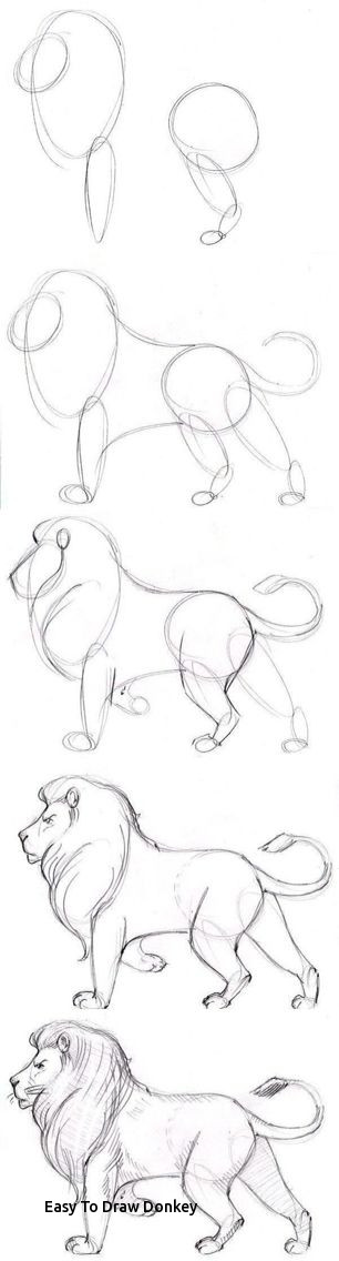 306x1136 Easy To Draw Donkey - Donkey Drawing Easy