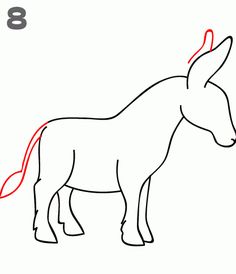 236x274 How To Draw A Donkey Face - Donkey Face Drawing