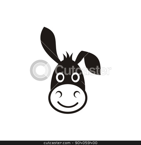450x464 Donkey Head Icon Stock Vector - Donkey Head Drawing