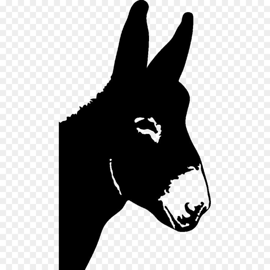 900x900 Horse, Graphics, Drawing, Transparent Png Image Clipart Free - Donkey Head Drawing