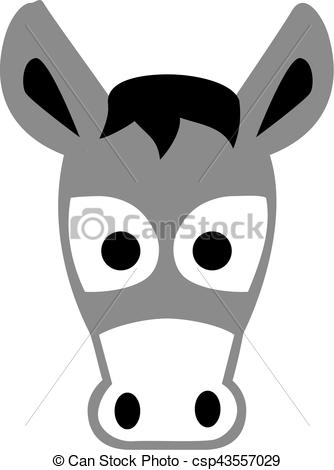 334x470 Cartoon Donkey Head - Donkey Head Drawing