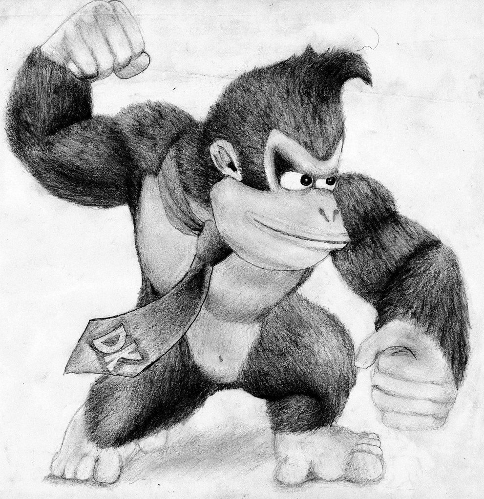 Donkey Kong Drawing at PaintingValley.com | Explore collection of