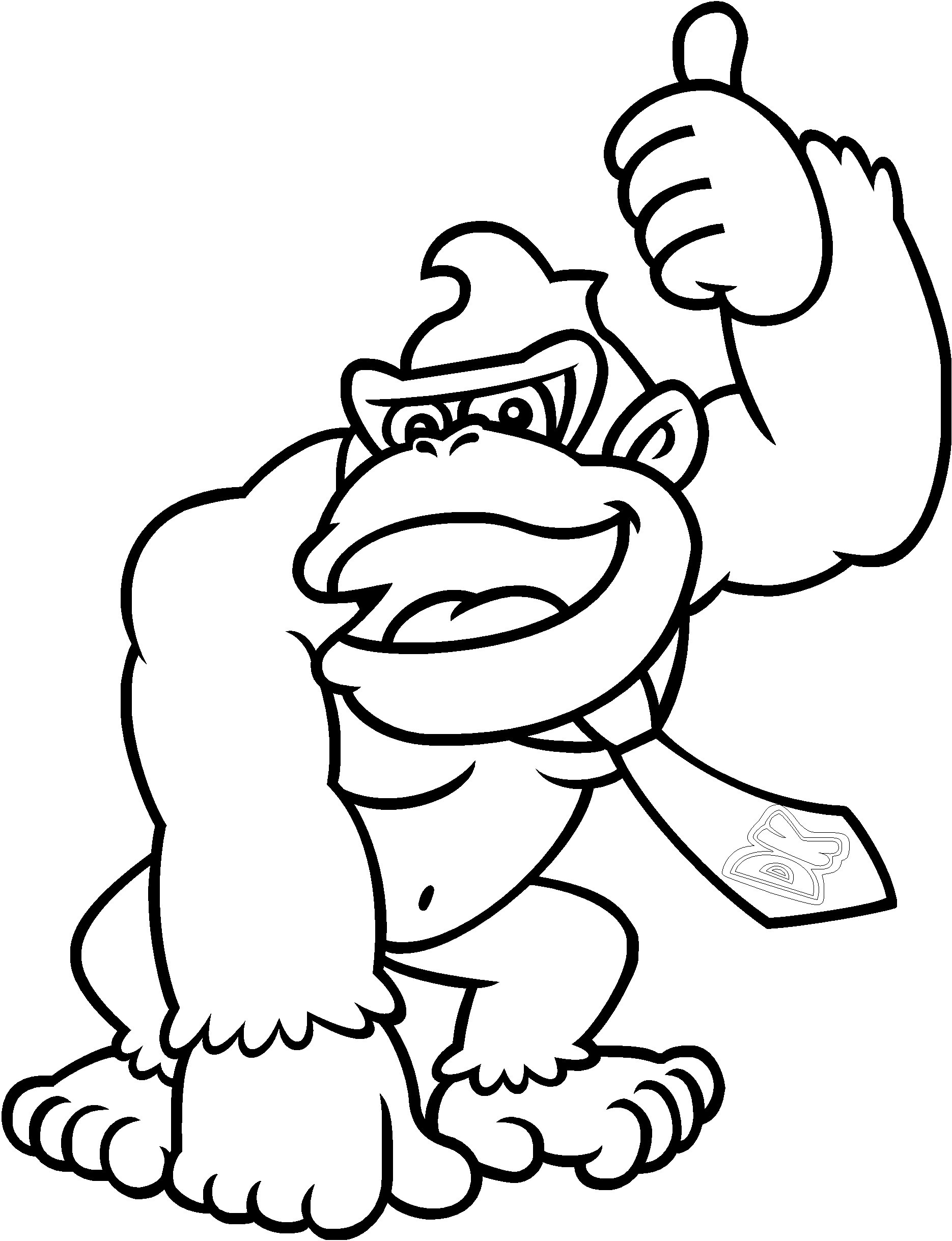 1870x2438 Donkey Kong Drawing Sketch Drawing Skill - Donkey Kong Drawing