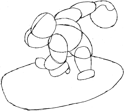 400x357 How To Draw Donkey Kong In His Car Throwing A Koopa Shell - Donkey Kong Drawing