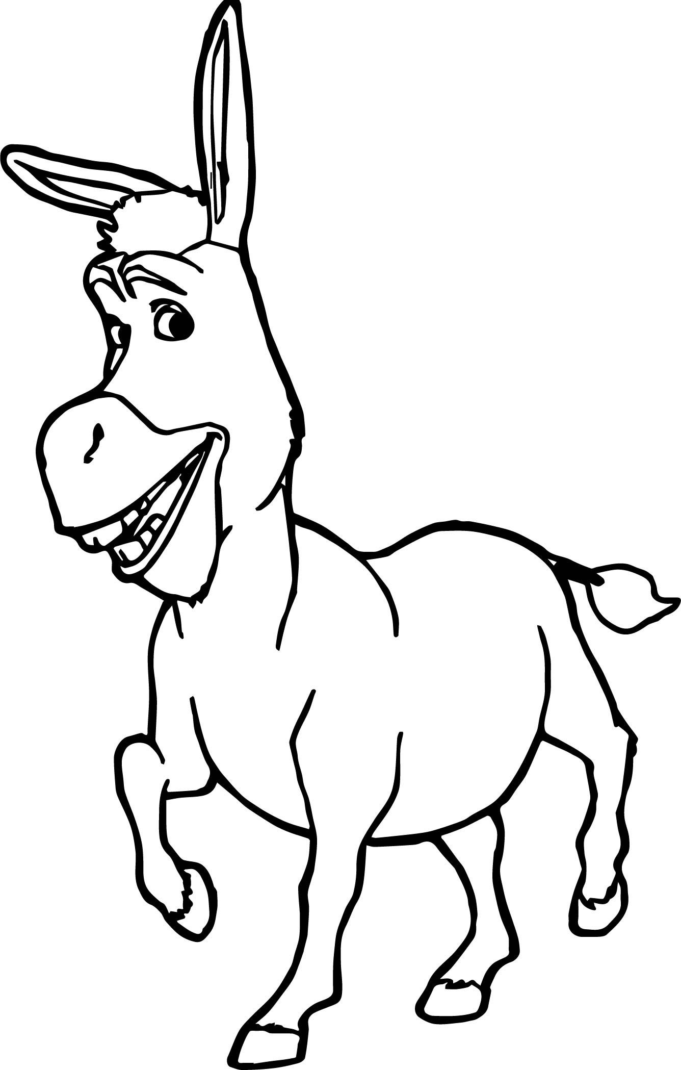 Donkey Drawing Shrek Movie For Free Download - Donkey Shrek Drawing. 