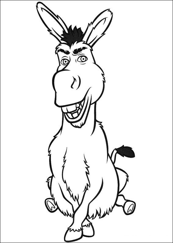 567x794 Huge Collection Of 'shrek Donkey Drawing' Download More Than - Donkey Shrek Drawing
