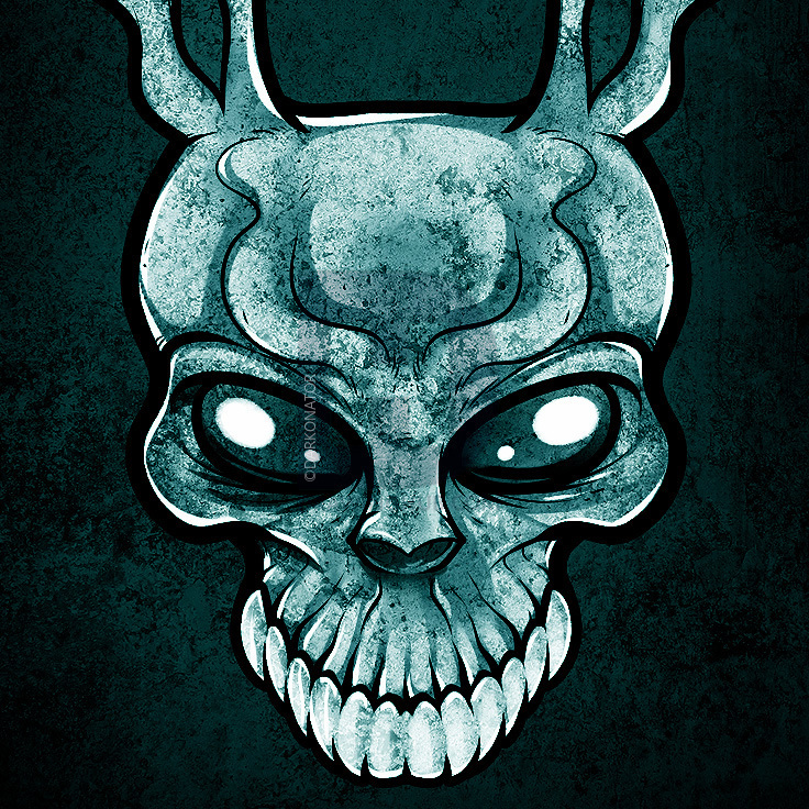 736x736 how to draw frank the rabbit, donnie darko, step - Donnie Darko Drawing