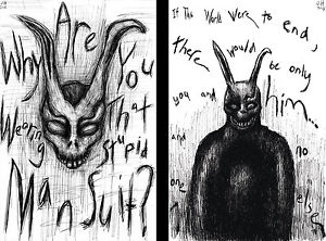 300x222 donnie darko frank the rabbit you him lot of prints - Donnie Darko Frank Drawing