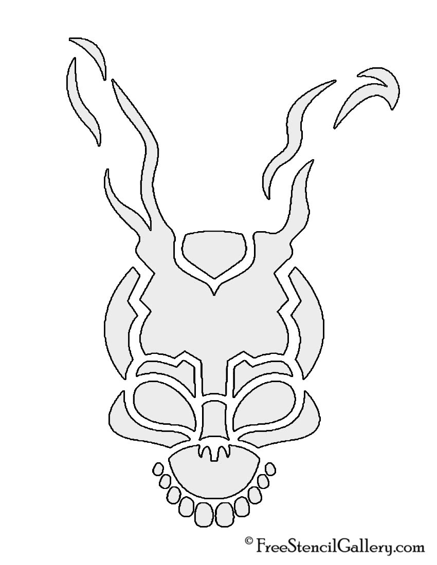 850x1100 donnie darko frank the bunny stencil free stencil gallery - Donnie Darko Frank Drawing