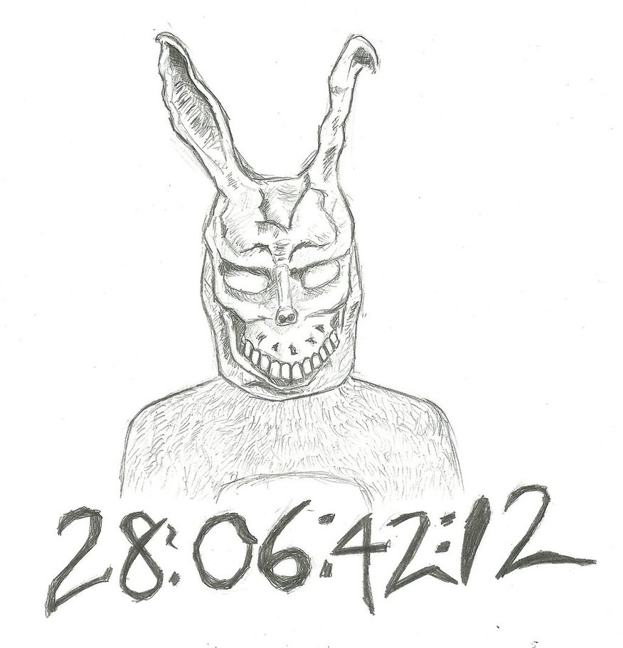 876x912 pictures of donnie darko frank sketch - Donnie Darko Frank Drawing