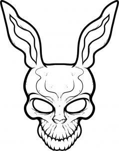 239x302 how to draw frank the rabbit, donnie darko step how to draw - Donnie Darko Frank Drawing