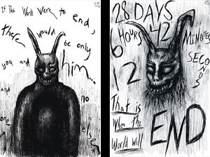 300x224 Donnie Darko Frank The Rabbit Lot Of Prints Quality - Donnie Darko Rabbit Drawing