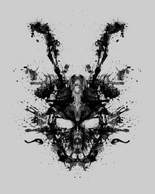 500x625 Jake Gyllenhaal Bunny Rabbit Donnie Darko Frank Psychological - Donnie Darko Rabbit Drawing