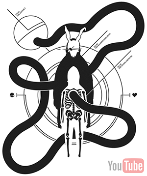 300x358 Donnie Darko The Daily Omnivore - Donnie Darko Rabbit Drawing