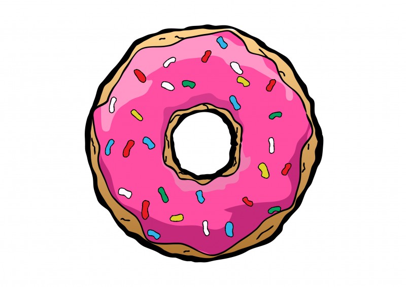 800x565 free vector donut drawing download free vector - Donut Drawing